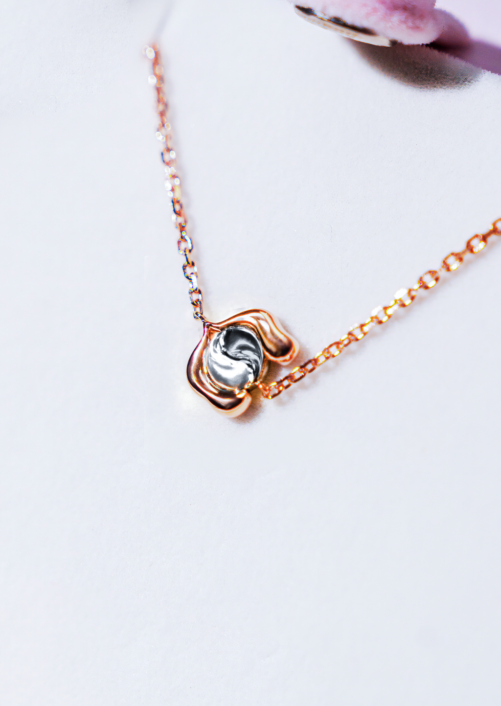 Bagua 14k Gold Chain Bracelet